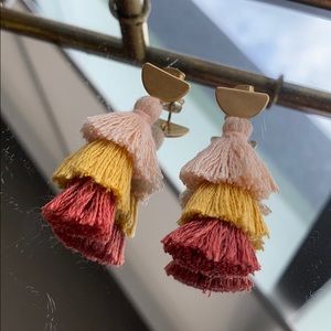 Madewell Tiered Tassel Earrings